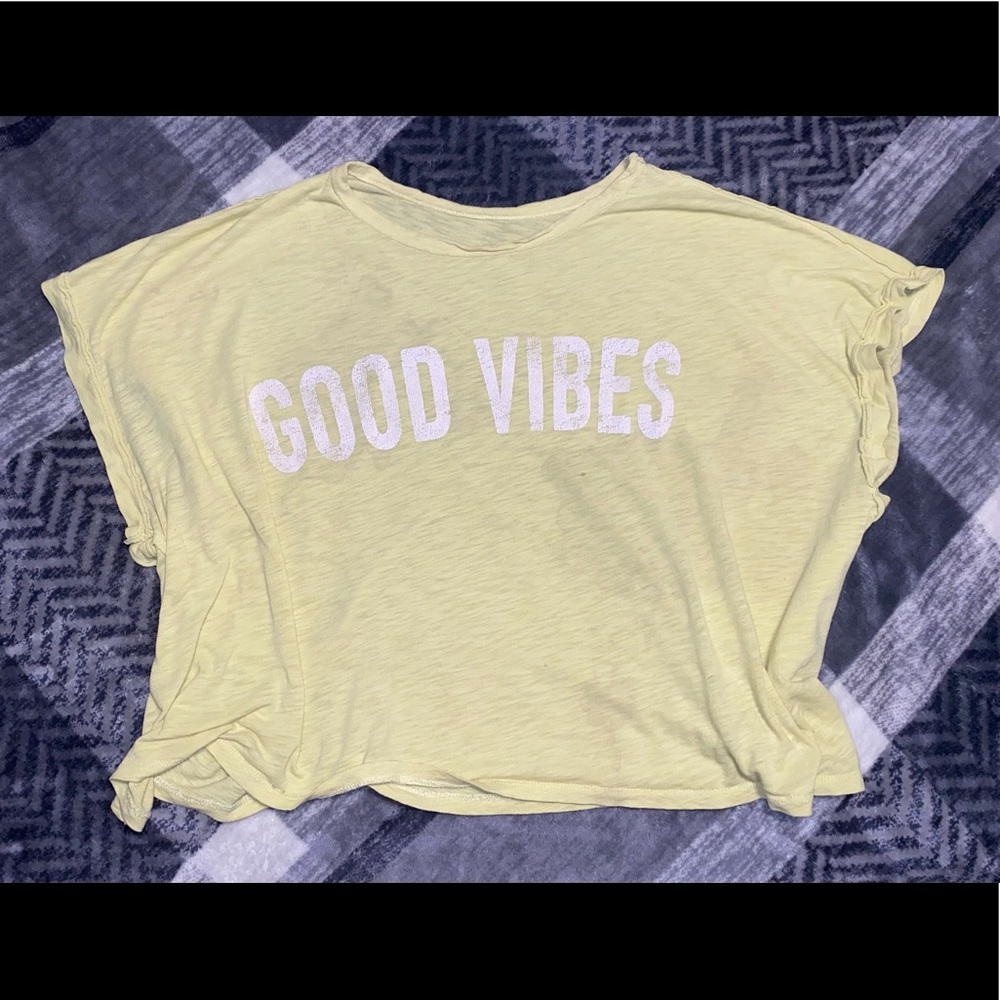 Free with Bundle! Oversized Target Crop Top with “Good Vibes” graphic  XXL-1X